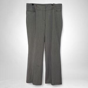 Vintage Fashion Bug Dress Pants Womens 18W Gray Pattern Bootcut Tailored Office